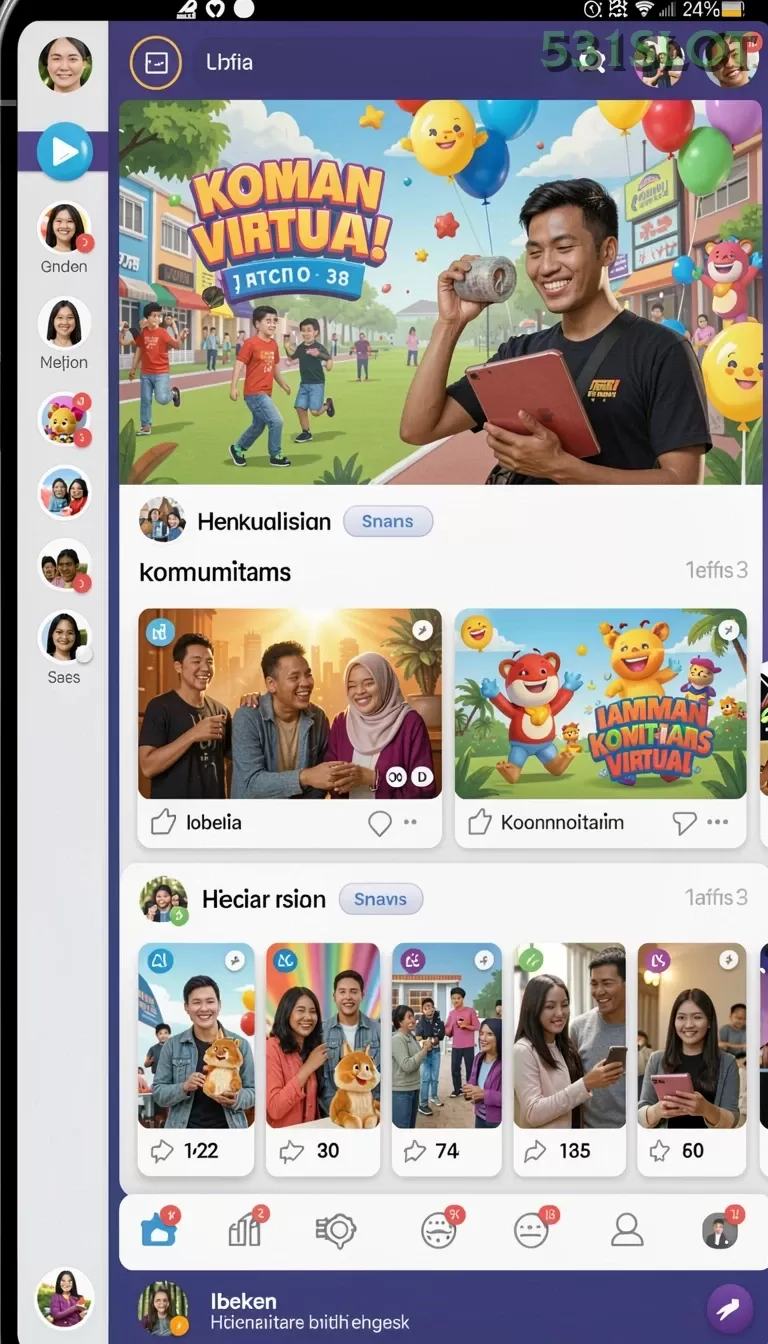 Cuplikan layar 77RP — halaman utama