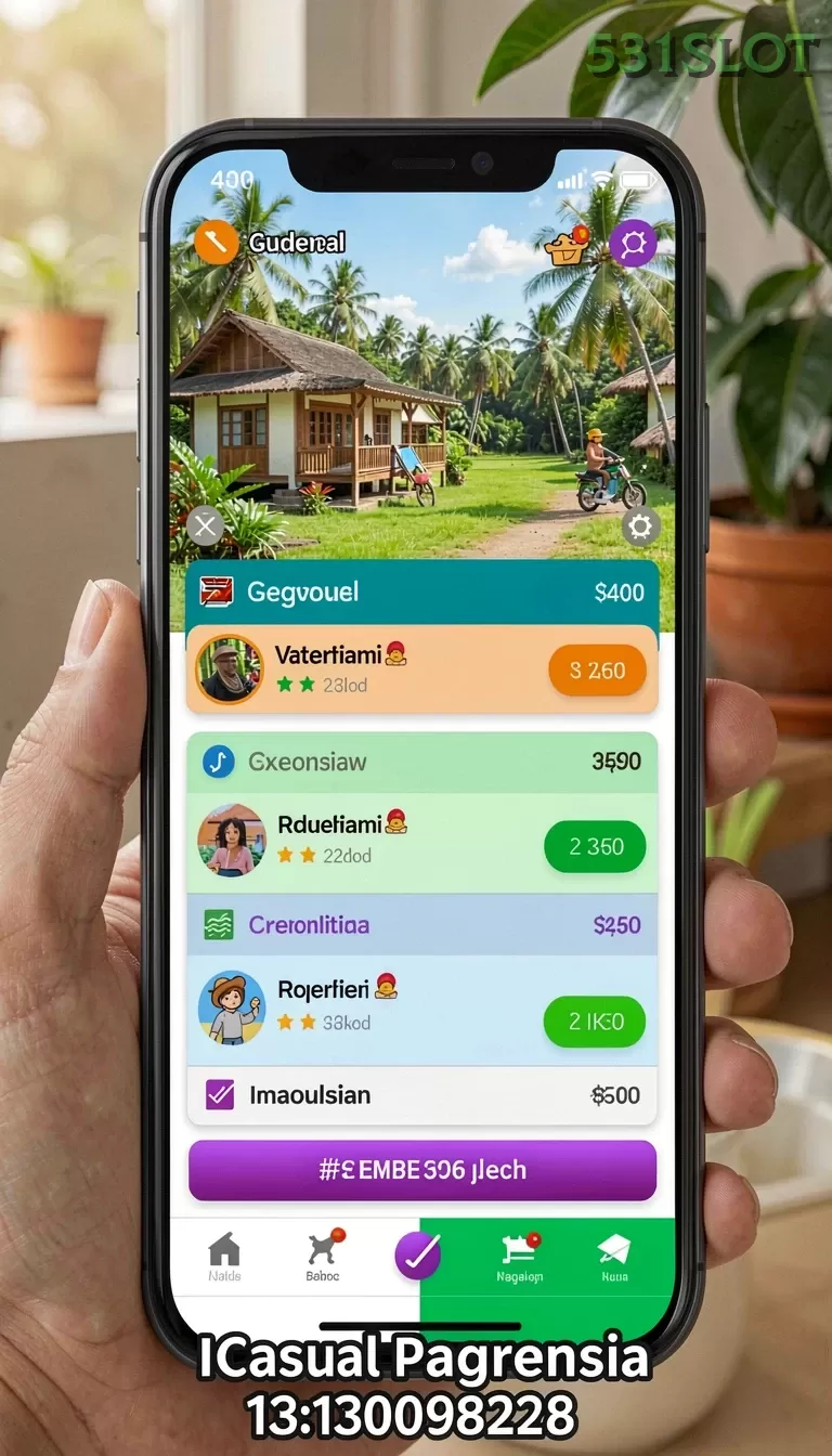 Cuplikan layar 77RP — menu navigasi