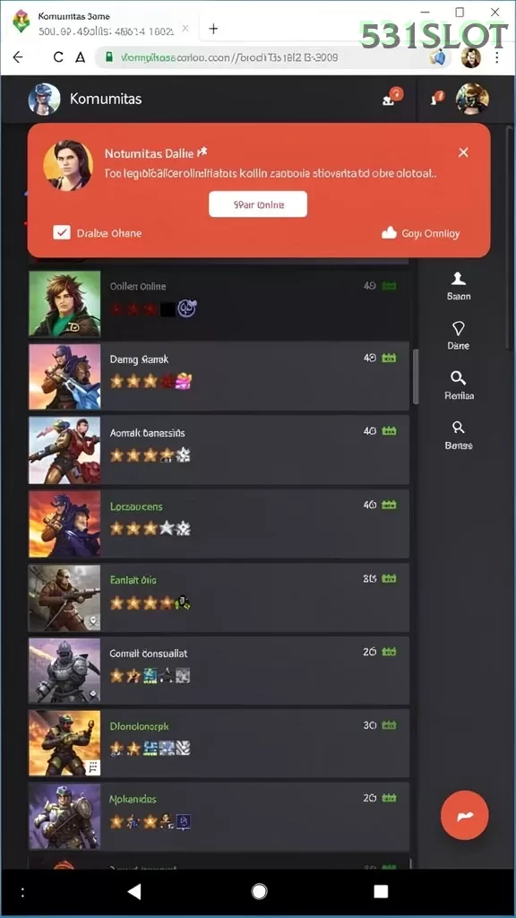 Cuplikan layar AAKASINO — menu navigasi